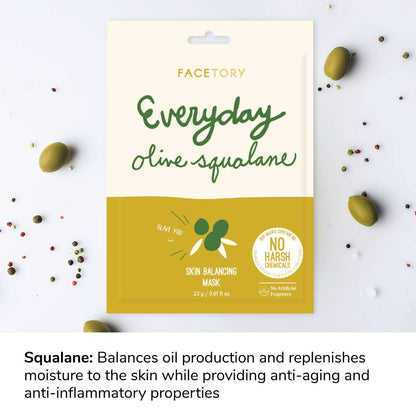 K Beauty Face Mask Skin Care - Everyday LEMON Brightening Sheet Mask | Plant-Based with Lemon Extract (5 Pack)