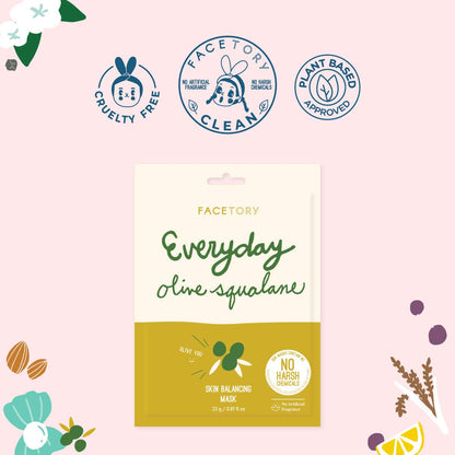 K Beauty Face Mask Skin Care - Everyday LEMON Brightening Sheet Mask | Plant-Based with Lemon Extract (5 Pack)