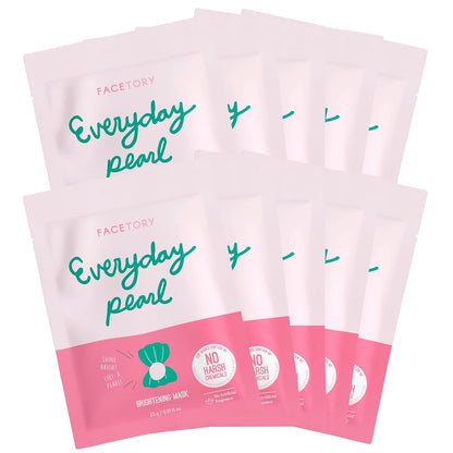 K Beauty Face Mask Skin Care - Everyday LEMON Brightening Sheet Mask | Plant-Based with Lemon Extract (5 Pack)