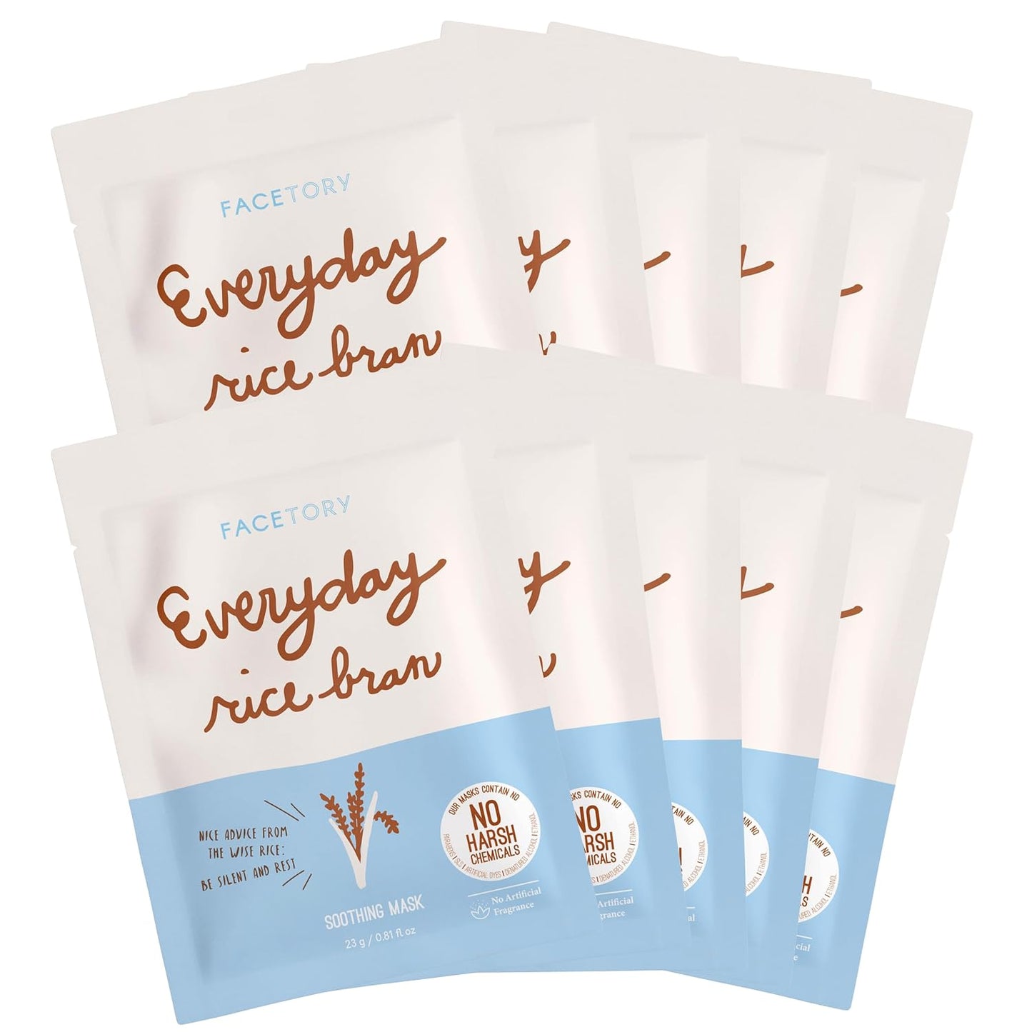 K Beauty Face Mask Skin Care - Everyday LEMON Brightening Sheet Mask | Plant-Based with Lemon Extract (5 Pack)