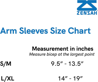 Compression Arm Sleeves - Made in USA, Thermal Arm Warmers for Cycling and Running with UV Sun Protection