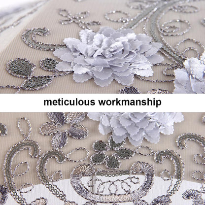 Vintage Lace Umbrella, UPF50+ Sun Umbrella, 3D Flower Chinese Embroidery Compact Folding Umbrella for Walking, Wedding, Tea Party,Photo Shooting