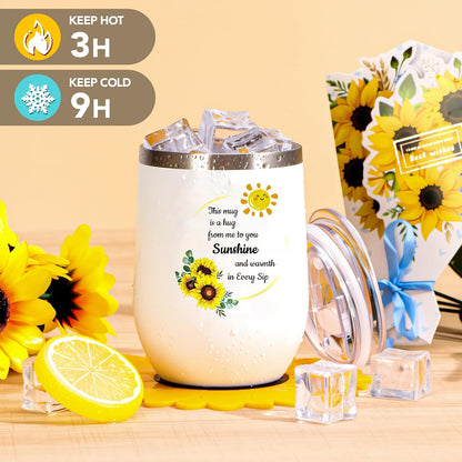 Self Care Gifts for Women, Sunflower Get Well Soon Gifts for Women Recovery After Surgery Care Package, Birthday Gifts Spa Gift Baskets Inspirational Gift Christmas Gift for Mom Sister Best Friends