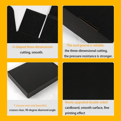 Small Yellow Shipping Packaging Boxs 20pcs Shipping Boxs L6xW6xH2 inch Suitable E-Commerce Packaging