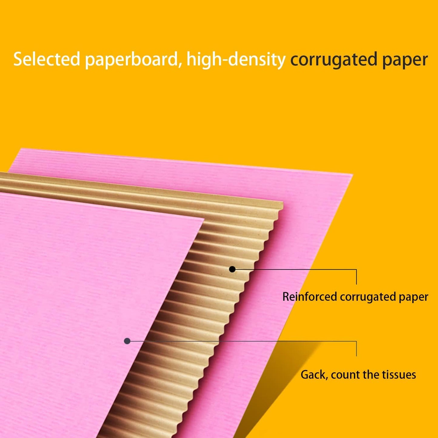 Small Yellow Shipping Packaging Boxs 20pcs Shipping Boxs L6xW6xH2 inch Suitable E-Commerce Packaging