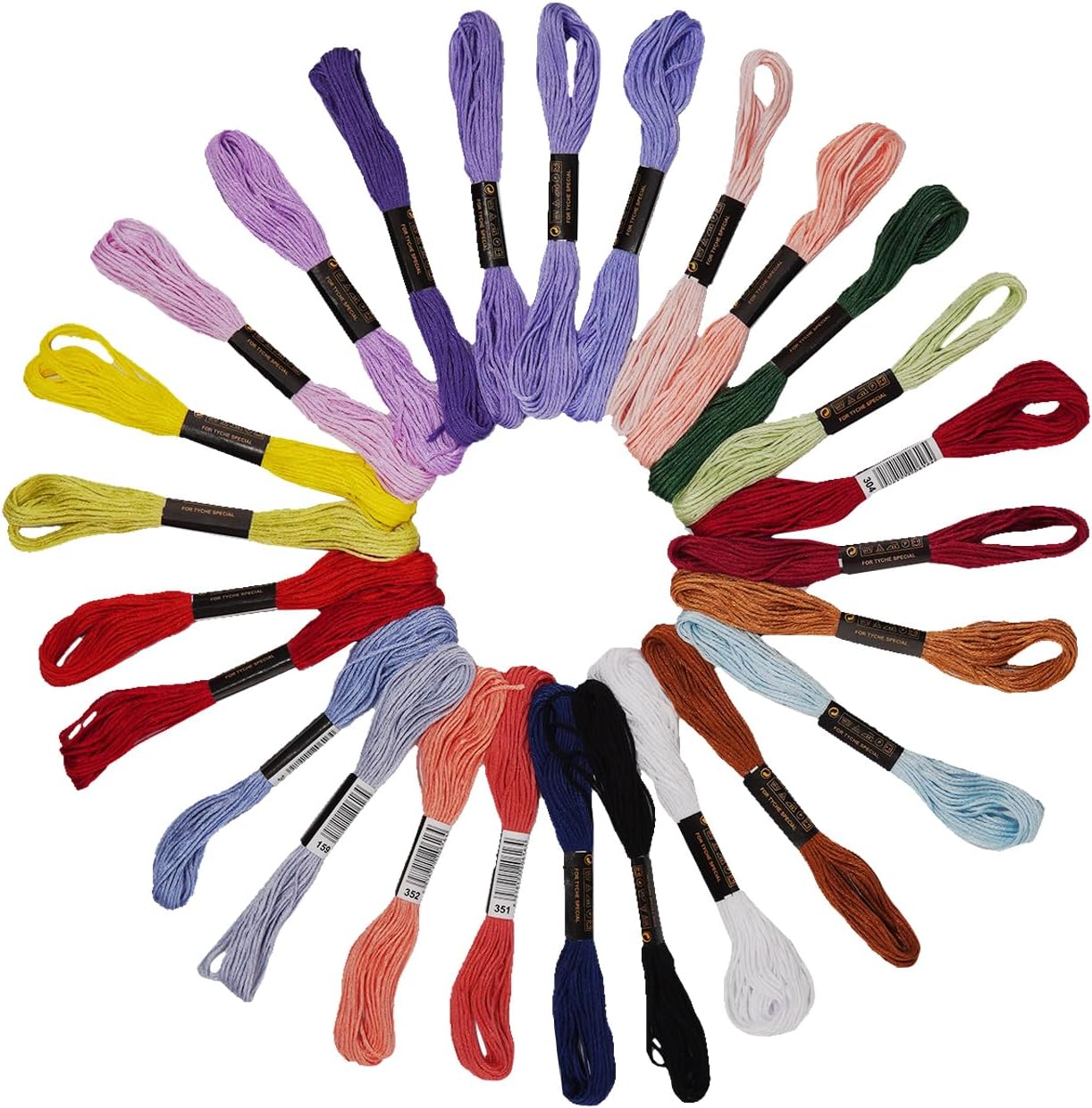 12 Skeins Embroidery Floss Yellow Color, Friendship Bracelet String Cross Stitch Embroidery Thread Floss Bracelet Making Yarn, Craft Floss（Yellow）