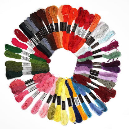 12 Skeins Embroidery Floss Yellow Color, Friendship Bracelet String Cross Stitch Embroidery Thread Floss Bracelet Making Yarn, Craft Floss（Yellow）
