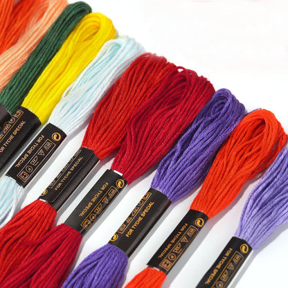 12 Skeins Embroidery Floss Yellow Color, Friendship Bracelet String Cross Stitch Embroidery Thread Floss Bracelet Making Yarn, Craft Floss（Yellow）