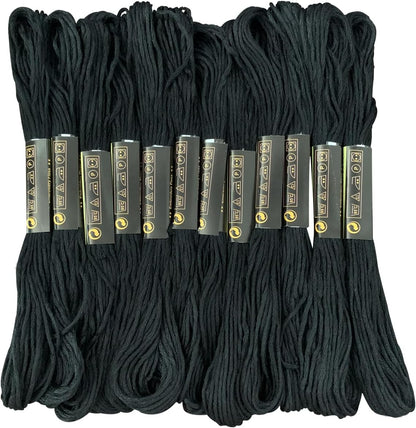 12 Skeins Embroidery Floss Yellow Color, Friendship Bracelet String Cross Stitch Embroidery Thread Floss Bracelet Making Yarn, Craft Floss（Yellow）
