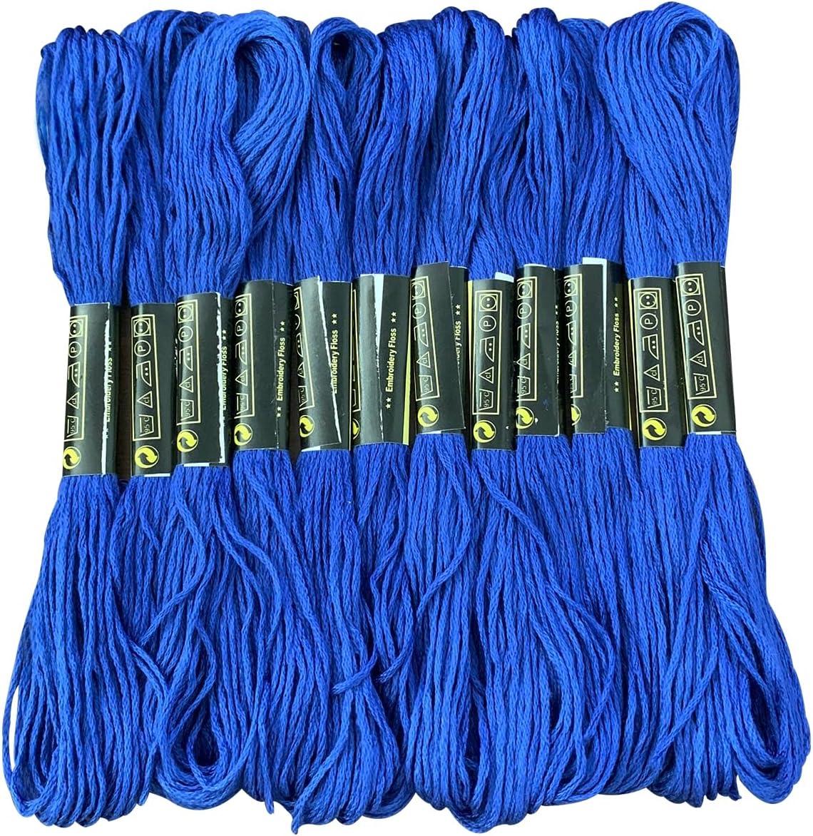 12 Skeins Embroidery Floss Yellow Color, Friendship Bracelet String Cross Stitch Embroidery Thread Floss Bracelet Making Yarn, Craft Floss（Yellow）