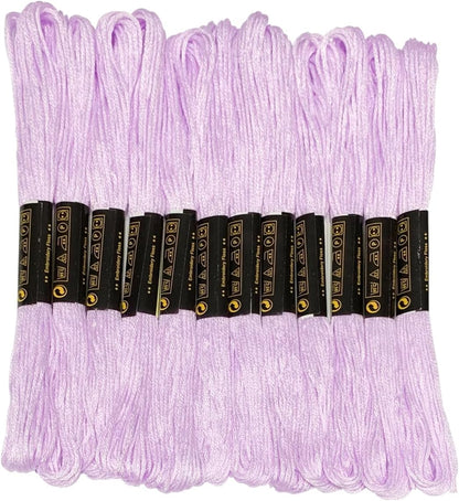 12 Skeins Embroidery Floss Yellow Color, Friendship Bracelet String Cross Stitch Embroidery Thread Floss Bracelet Making Yarn, Craft Floss（Yellow）