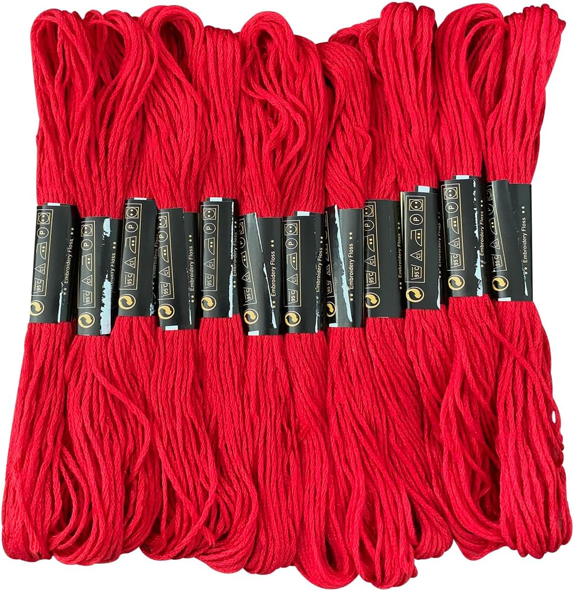 12 Skeins Embroidery Floss Yellow Color, Friendship Bracelet String Cross Stitch Embroidery Thread Floss Bracelet Making Yarn, Craft Floss（Yellow）