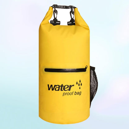 Inflatable Waterproof Dry Bag 10l Pvc Mesh Fabric Yellow | Floating Gear Pouch for Canoeing and Sailing, Lightweight Personal-item Holder, 500d Build for Boating Use