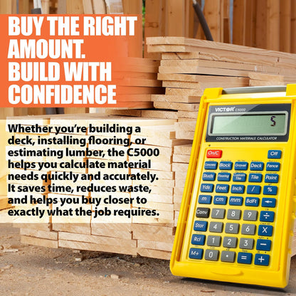 C5000 Construction Materials Calculator with Protective Case