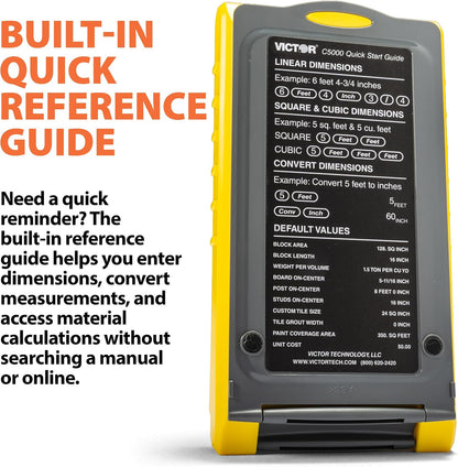C5000 Construction Materials Calculator with Protective Case