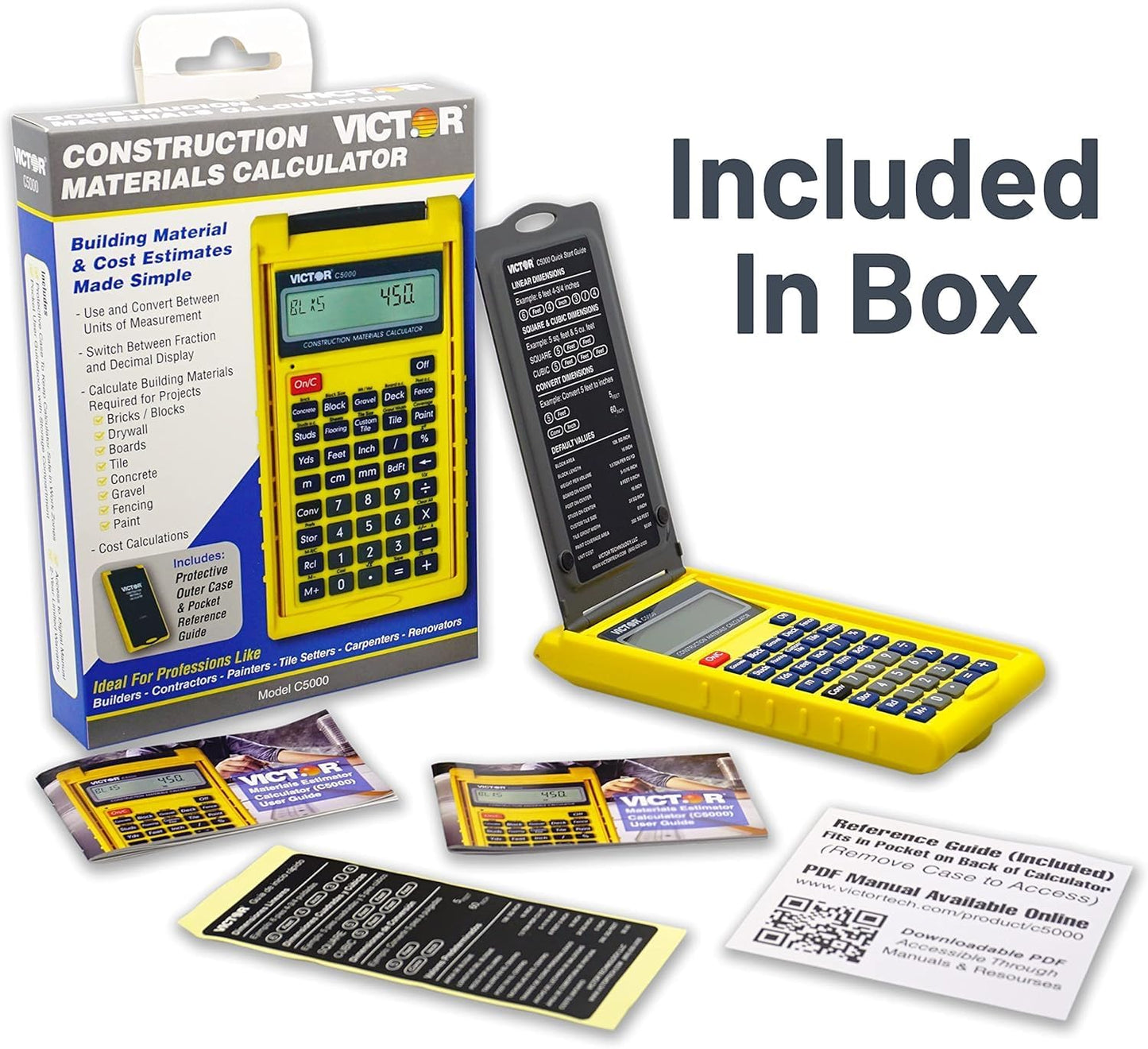 C5000 Construction Materials Calculator with Protective Case