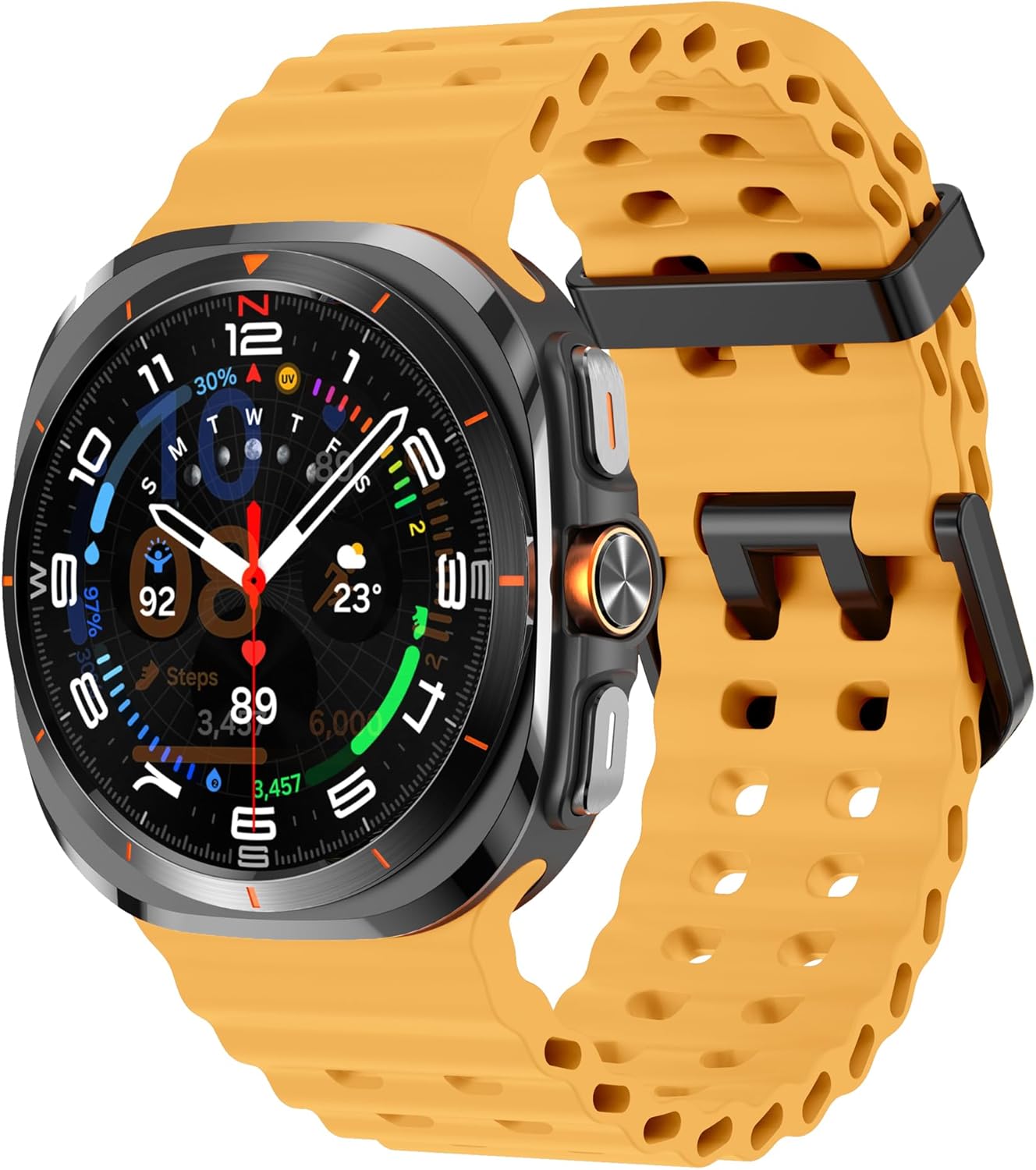 Fit for Samsung Galaxy Watch Ultra 47mm （2024 2025） Bands, Soft Sport Silicone Strap Wristband Replacement Bracelet for Galaxy Watch Ultra 47mm 2025 Smart Watch