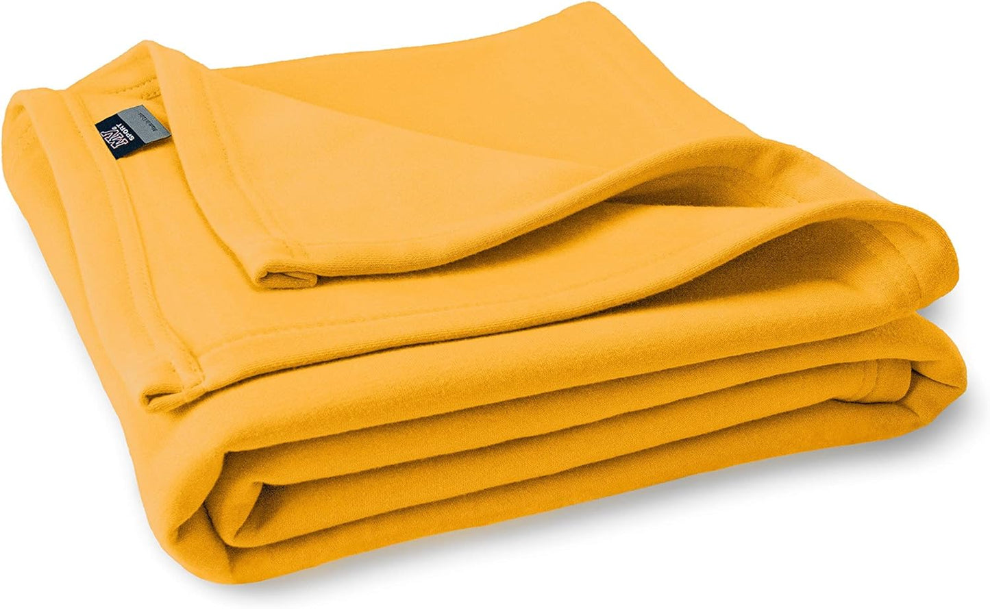 Lightweight Sweatshirt Blanket Throw – Warm & Cozy, Breathable Oversized Fleece Knit, Couch, Bed, Travel, Cold Nights, and Outdoors – Soft Light Weight Blanket 54" x 84" Soft Yellow
