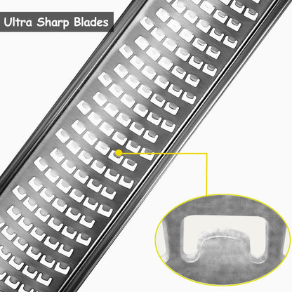 Lemon Zester, Cheese Grater, Parmesan Cheese, Ginger, Garlic, Nutmeg, Chocolate, Citrus, Lime Zester & Grater, Kitchen Tool with Razor-Sharp Stainless Steel Blade