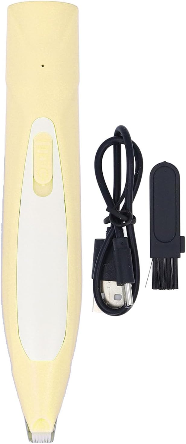 Quiet Cordless Pet Grooming Clippers Cats LED Illuminated 3 Hour Battery Trimming for Face Ears Sensitive Areas