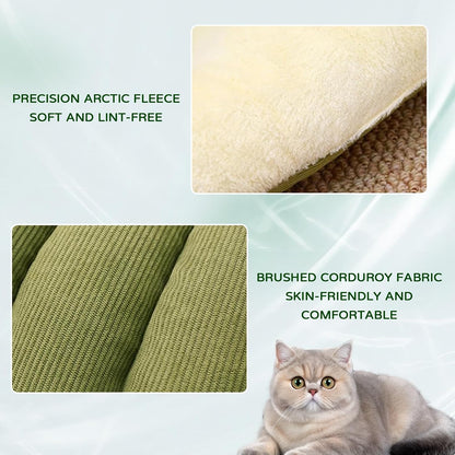 Cat Dog Cave Bed, 2026 New Winter Cave for Cat and Small Dog, Warm Plush Covered Cat House with Removable Cushion,Soft Calming Indoor Cat Bed (Warm Yellow, M(14 * 12 * 8inch)