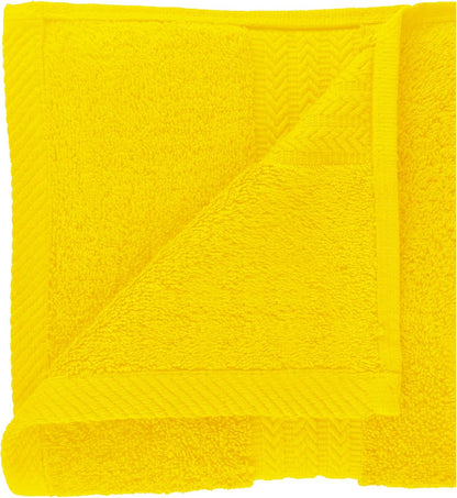 Large Bath Towels 24 x 50 Pack of 6 | Quick Dry and Highly Absorbent | 100% Cotton Terry Towels for Bathroom - Perfect for Shower - Pool and Spa - Luxury Soft Towels - Lemon Yellow