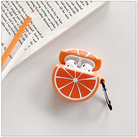 Silicone Case Compatible for Apple Airpods 1&2 Funny Cute Cover [Fruit and Vegetable Series](Lemon)