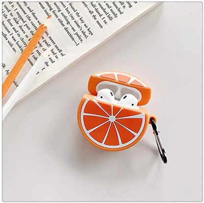 Silicone Case Compatible for Apple Airpods 1&2 Funny Cute Cover [Fruit and Vegetable Series](Lemon)