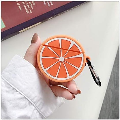 Silicone Case Compatible for Apple Airpods 1&2 Funny Cute Cover [Fruit and Vegetable Series](Lemon)