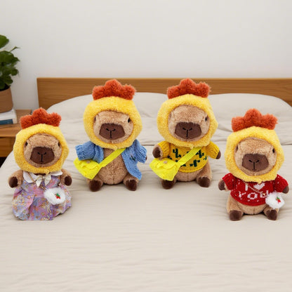 Capybara Plush Toy, Cute Stuffed Animals Kawaii Capibara Plush Pillow Christmas Birthday Easter Valentine's Day Gift for Kids Boys Girls (8 PCS Yellow)