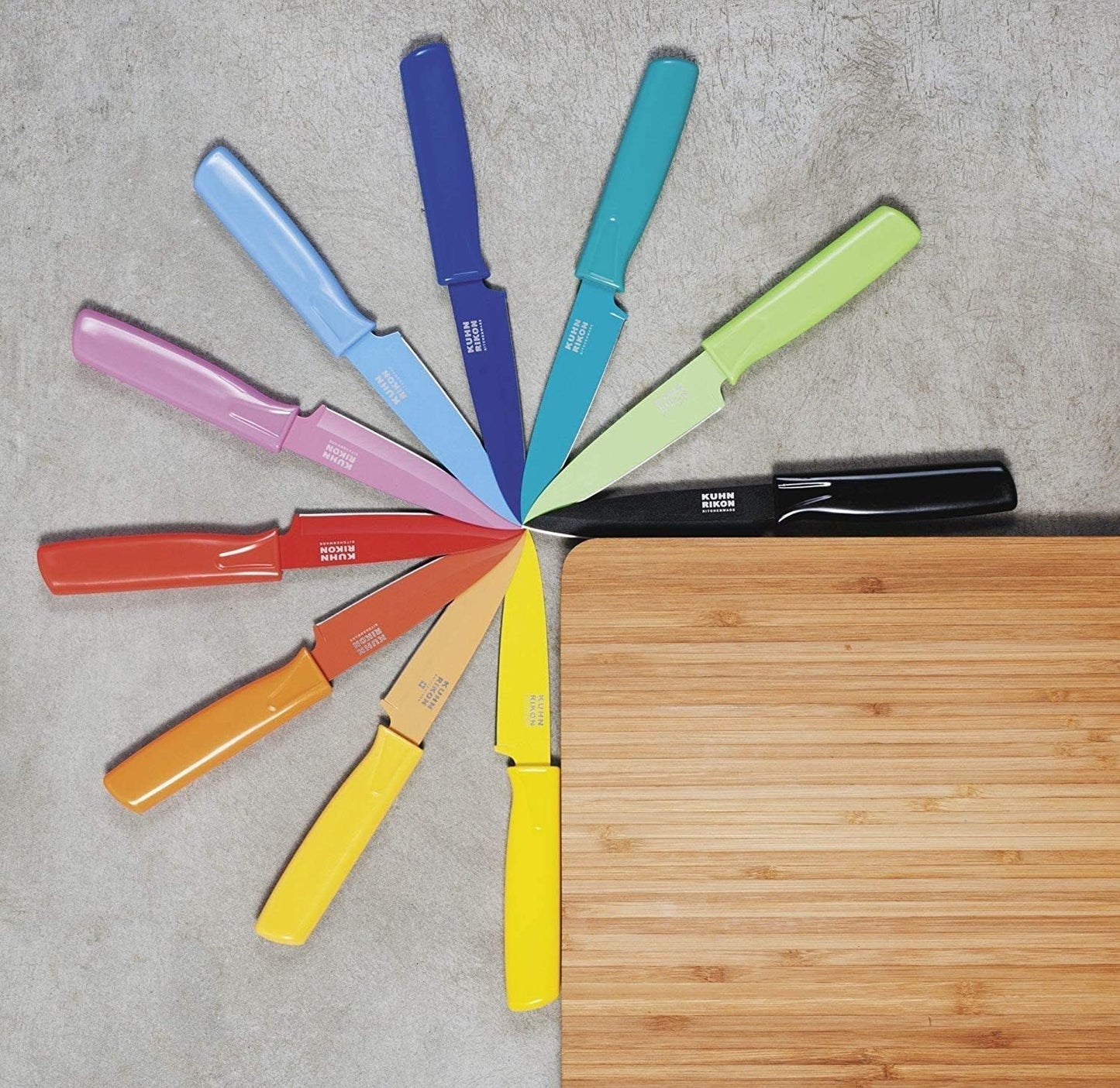 Colori® Paring Knife – 4 Inch Japanese Stainless Steel, Nonstick Blade, Ergonomic Handle & Sheath, Yellow