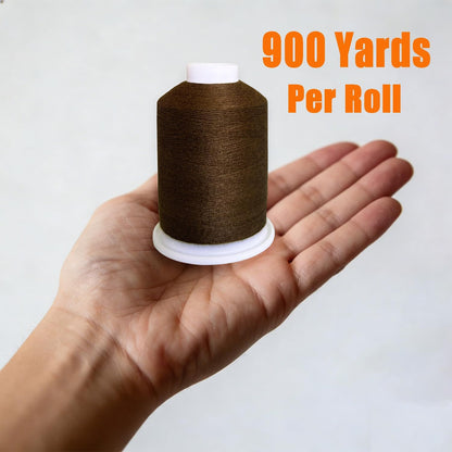 All Purpose Sewing Thread Polyester Total 1800Yards（Bright Yellow）