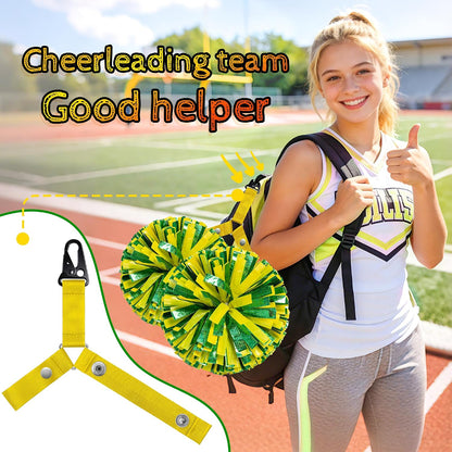 Pom Pom Holder Hanger for Backpack, Cheerleader Cheer Bag Strap Accessories Cheerleading Essentials, Pompom Not Included