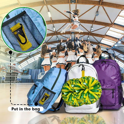 Pom Pom Holder Hanger for Backpack, Cheerleader Cheer Bag Strap Accessories Cheerleading Essentials, Pompom Not Included