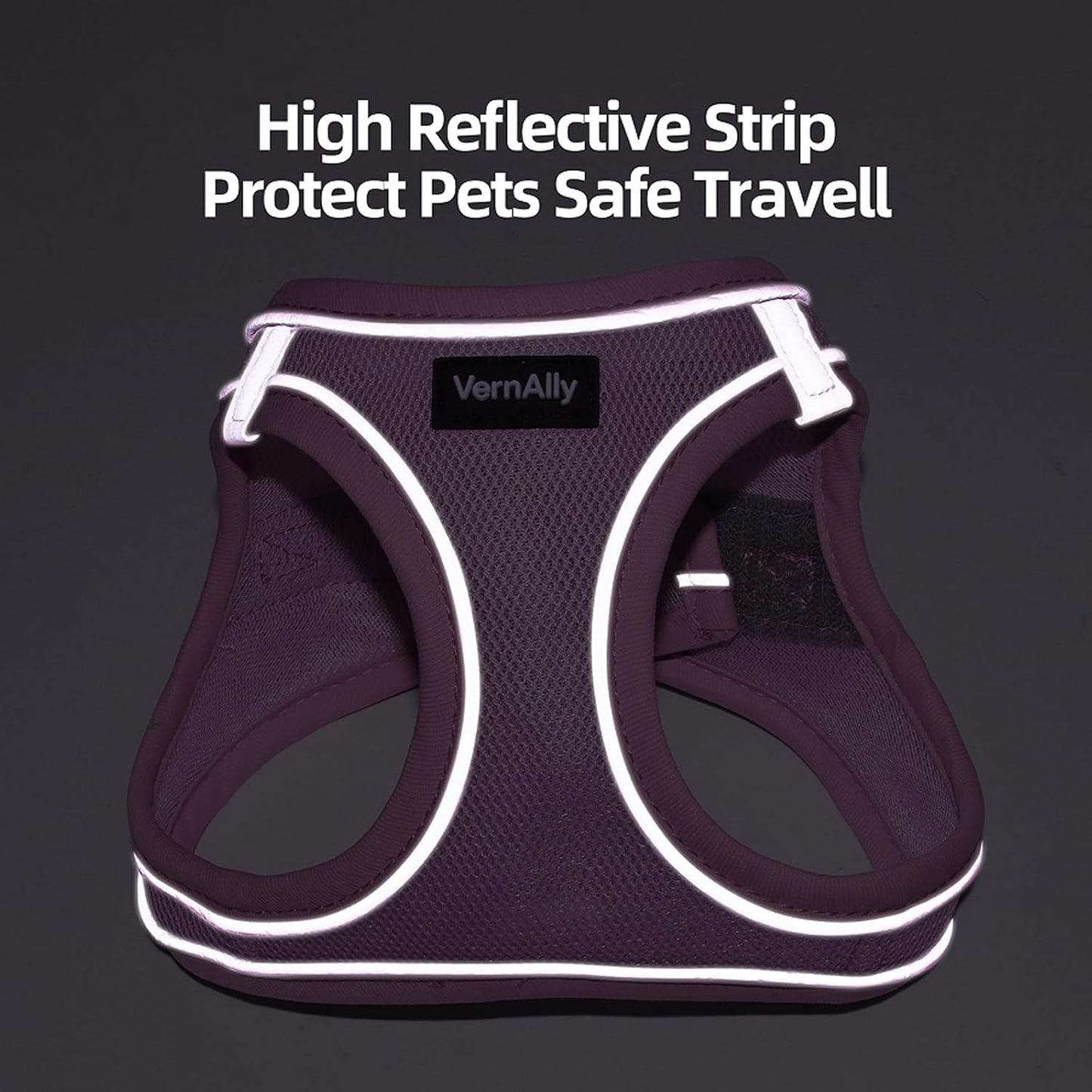Sparkly Dog Harness Small Sized and Leash Set for Small Dogs Cats,Yellow XS Puppy Harness, Step in Soft Dog Reflective Vest, Breathable Mesh Pet Harness. (Yellow, XS)
