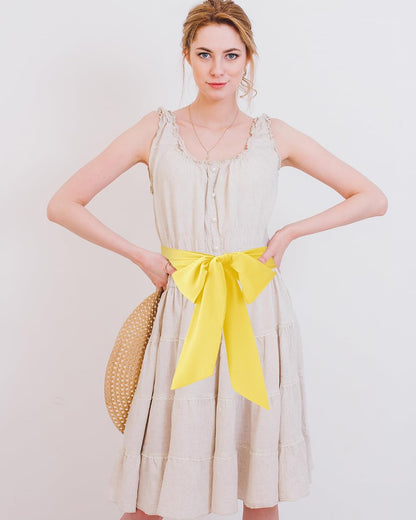 Women Chiffon Belt Dress Waist Sash | Long Tie Sash for Bridal Wedding, 3'' Wide, Fit 50s Prom Evening Halloween Graduation Vintage Party Formal Occasion