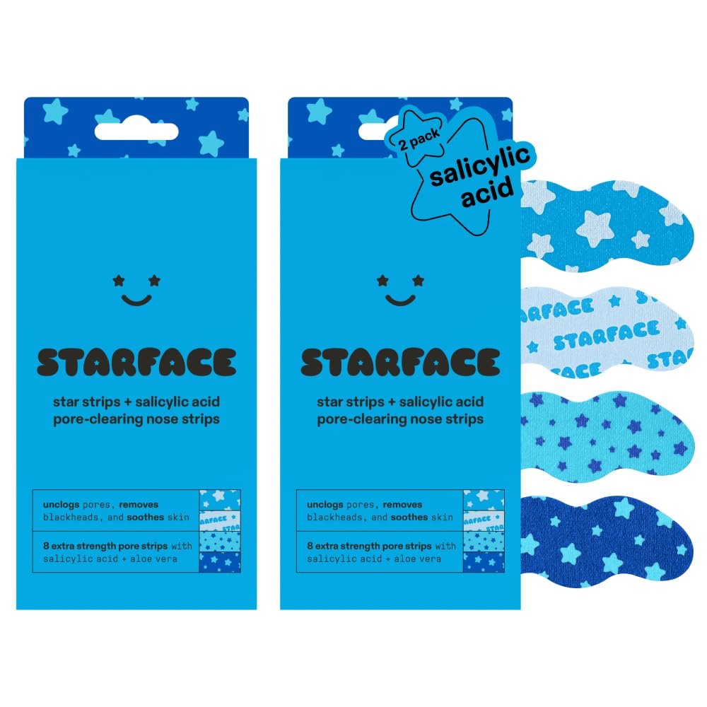 Starface Lift Off Pore Strips for Nose, 8 ct | Deep Cleansing • Dermatologist Tested • Fragrance Free
