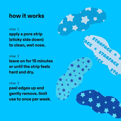 Starface Lift Off Pore Strips for Nose, 8 ct | Deep Cleansing • Dermatologist Tested • Fragrance Free