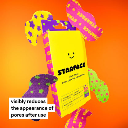 Starface Lift Off Pore Strips for Nose, 8 ct | Deep Cleansing • Dermatologist Tested • Fragrance Free