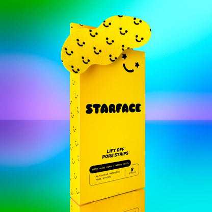 Starface Lift Off Pore Strips for Nose, 8 ct | Deep Cleansing • Dermatologist Tested • Fragrance Free
