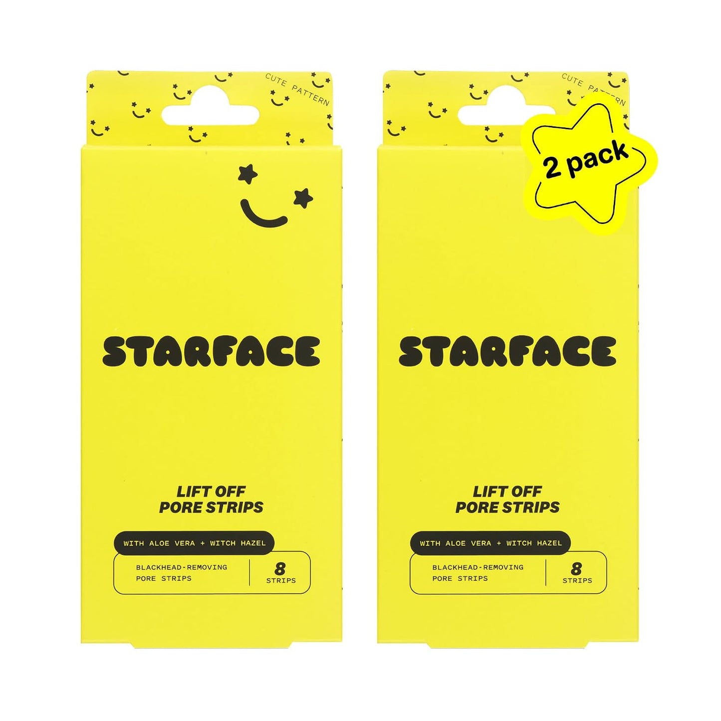 Starface Lift Off Pore Strips for Nose, 8 ct | Deep Cleansing • Dermatologist Tested • Fragrance Free