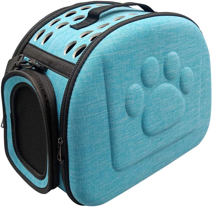 PetLike Airline Approved Pet Carrier Soft Sided Collapsible Travel Bag for Cats & Small Dogs (Beige, Smooth)