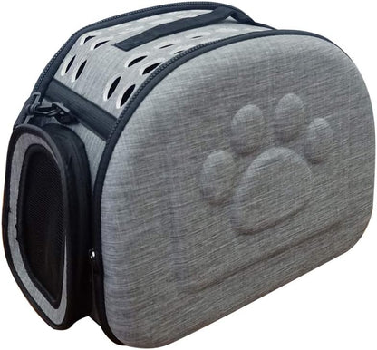 PetLike Airline Approved Pet Carrier Soft Sided Collapsible Travel Bag for Cats & Small Dogs (Beige, Smooth)