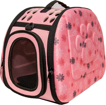 PetLike Airline Approved Pet Carrier Soft Sided Collapsible Travel Bag for Cats & Small Dogs (Beige, Smooth)