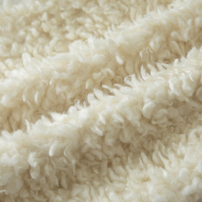 MANDIOO 2 Pieces 18x18 Inch Cream Yellow Faux Fur Throw Pillow Covers Boucle Decorative Sherpa Pillow Covers Thick Fuzzy Fleece Pillowcases Cushion Covers for Sofa Couch Bed Living Room