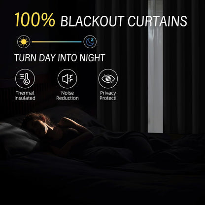 ChrisDowa 100% Blackout Mustard Yellow Solid Curtains 84 Inches Long 2 Panels for Bedroom Living Room,Farmhouse Room Darkening Thermal Insulated Soundproof Grommet Top Window Treatment Drapes,52x84