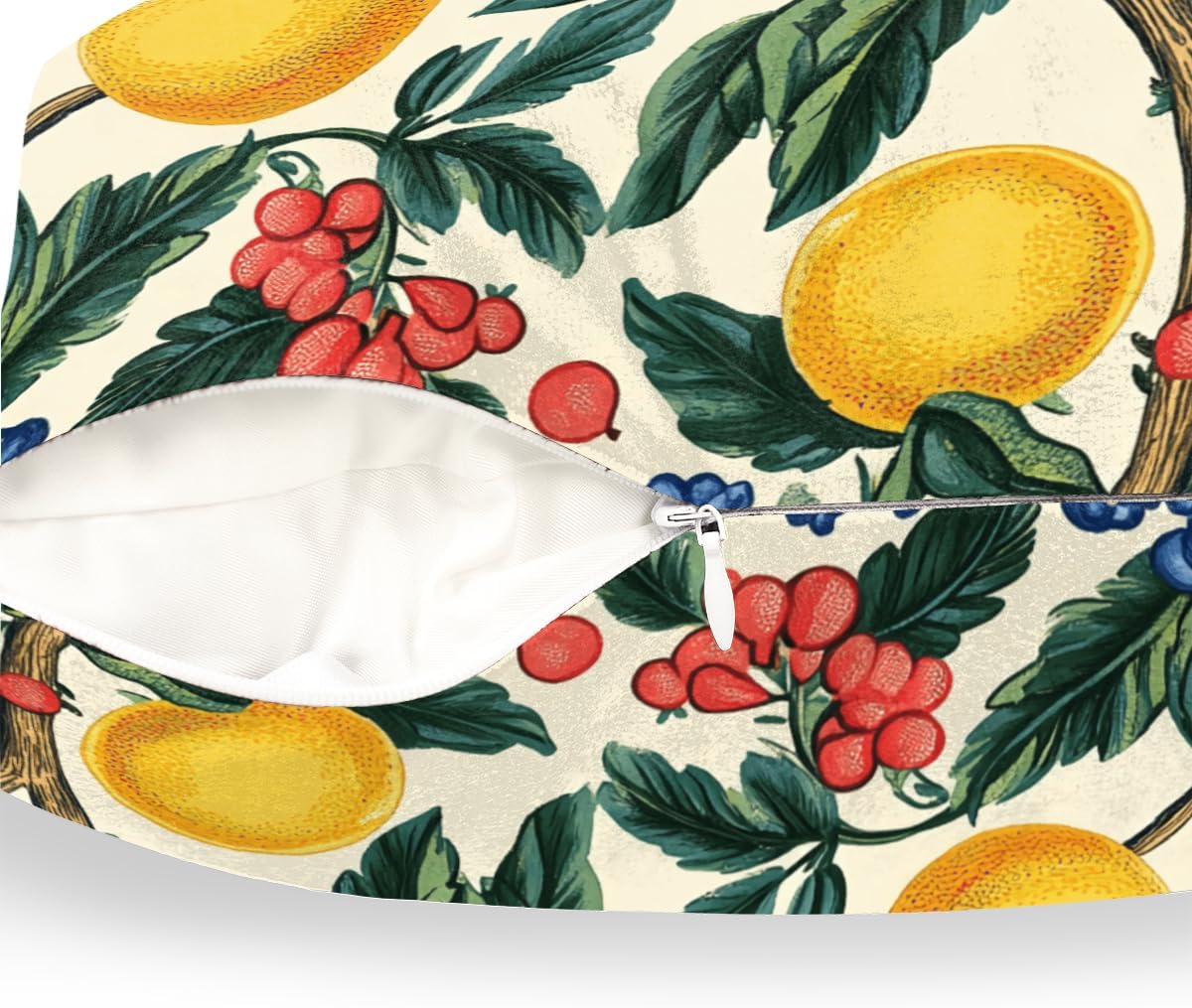 Throw Pillow Covers Lemon Summer Pillow Cases Square Cushion Cover for Sofa Couch Bedroom Living Room 18x18 Inch