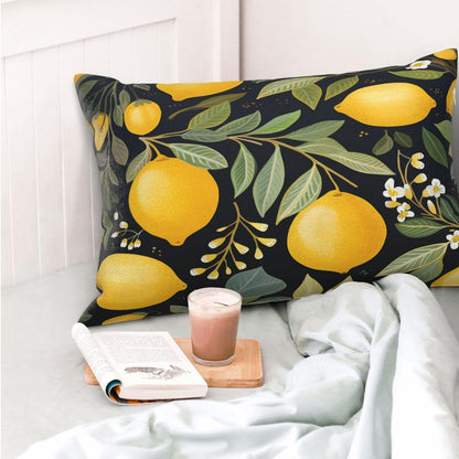 Summer Cute Lemon Rectangle Throw Pillow Cover 14x20 Inch Lumbar Pillow Case with Hidden Zipper Modern Decorative Pillowcase for Bed Sofa Couch Living Room Bedroom Cushion Cover