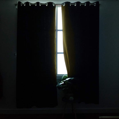 BGment Mustard Yellow Curtains for Bedroom - Thermal Insulated Blackout Room Darkening Curtains with Rod Pocket and Back Tab for Living Room, 2 Window Curtain Panels (42 x 63 Inch)