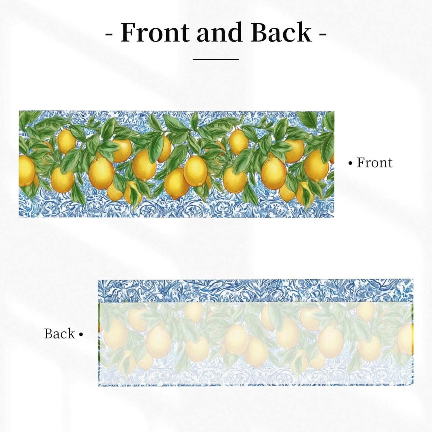 Lemon Valance Curtain Short Window Valance for Kitchen Bathroom Bedroom Living Room Holiday Home Decor 54''X18''